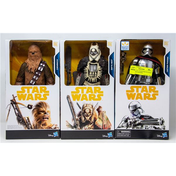 BUNDLE OF 3 STAR WARS WALMART EXCLUSIVE FIGURES