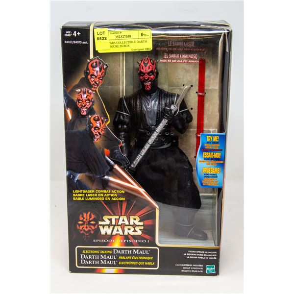 STAR WARS COLLECTIBLE DARTH MAUL FIGURE IN BOX