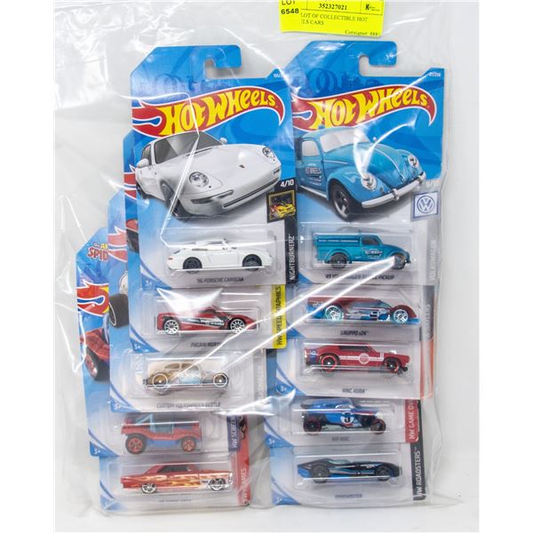 BAG LOT OF COLLECTIBLE HOT WHEELS CARS