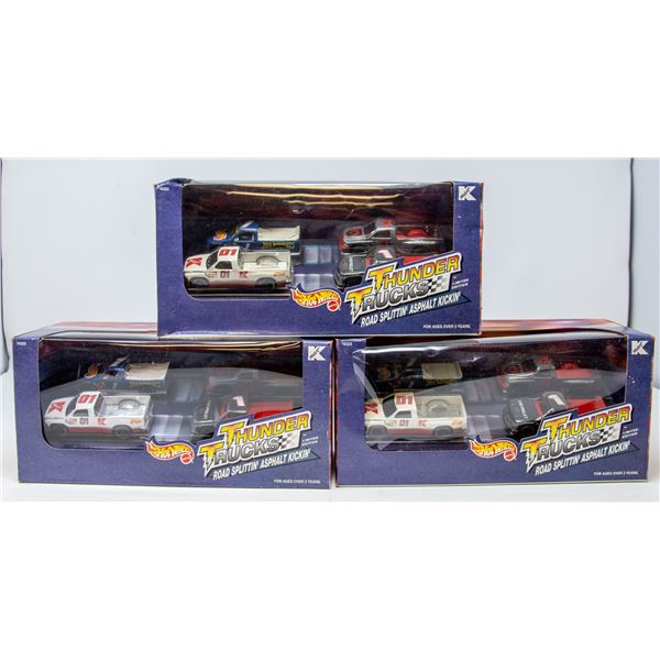 LOT OF HOT WHEELS THUNDER TRUCKS