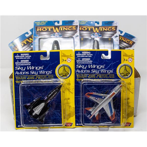 LOT OF COLLECTIBLE HOT WINGS AIRPLANES