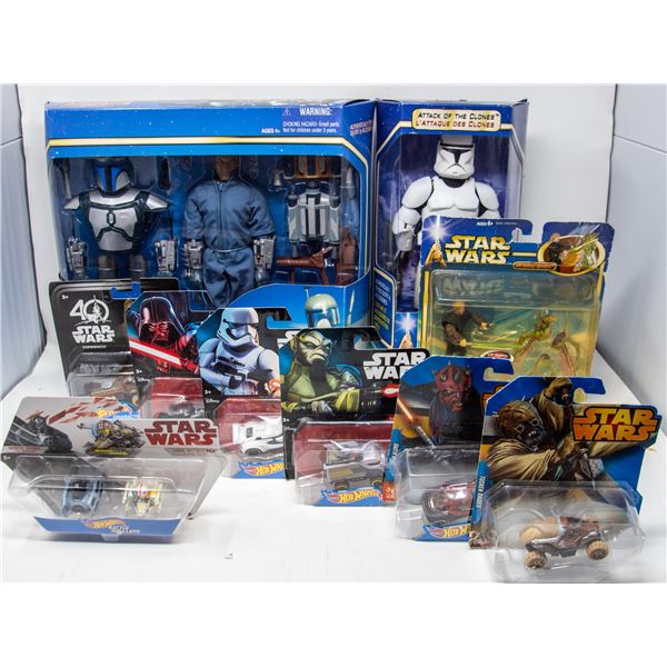 BOX OF STAR WARS FIGURES