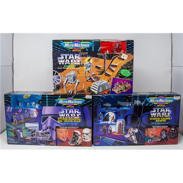 STAR WARS MICRO MACHINE LOT OF 3