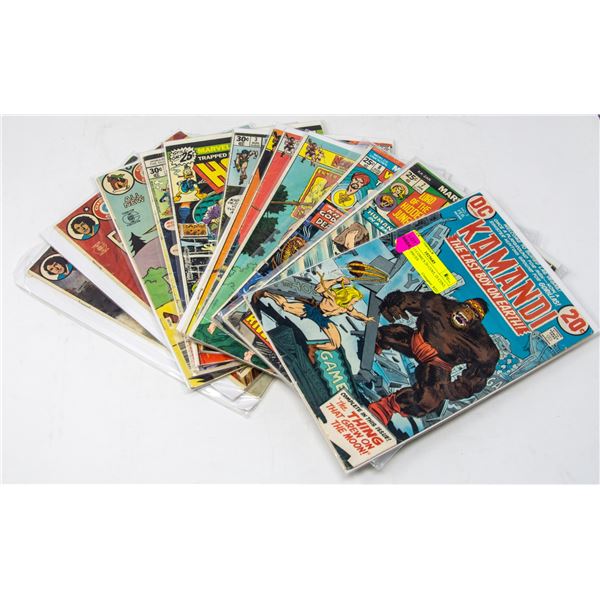 LOT OF 13 COMICS 20 CENT, 25 CENT, 30 CENT ISSUES