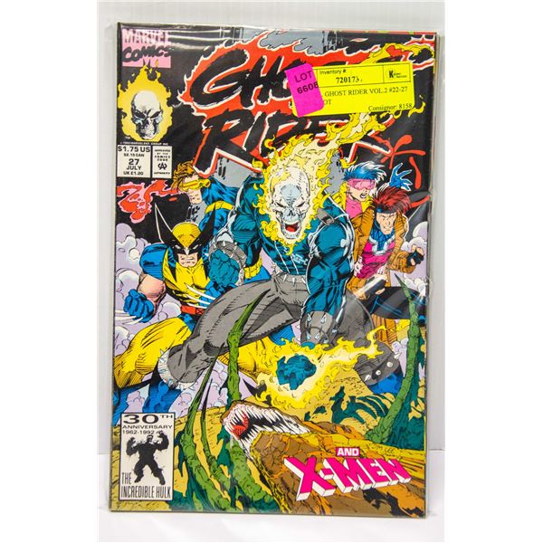 MARVEL GHOST RIDER VOL.2 #22-27 COMIC LOT