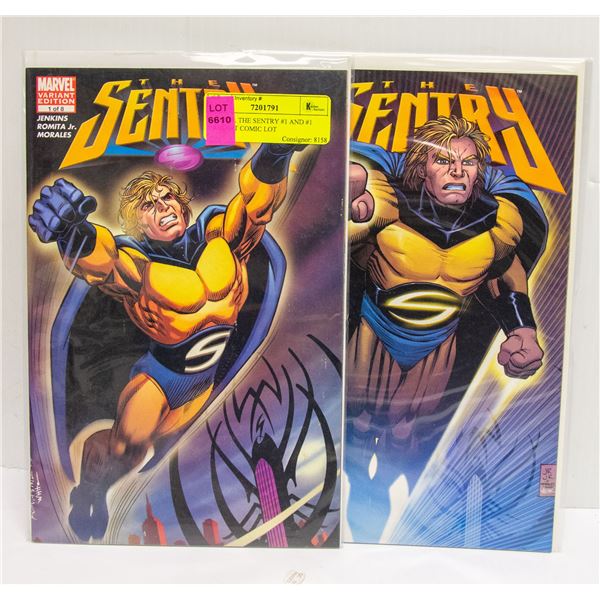 MARVEL THE SENTRY #1 AND #1 VARIANT COMIC LOT