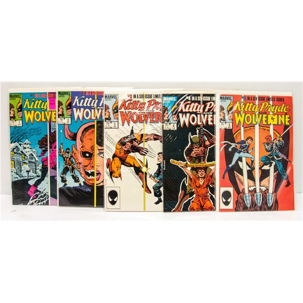 MARVEL KITTY PRYDE AND WOLVERINE 1-5 COMIC SET
