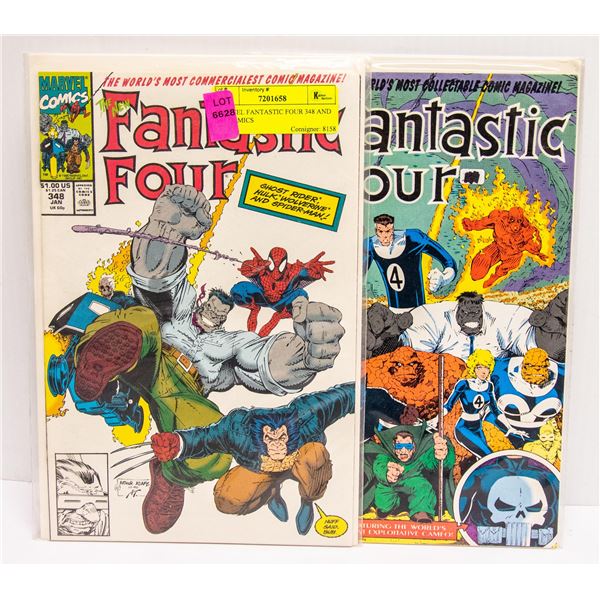 MARVEL FANTASTIC FOUR 348 AND 349 COMICS