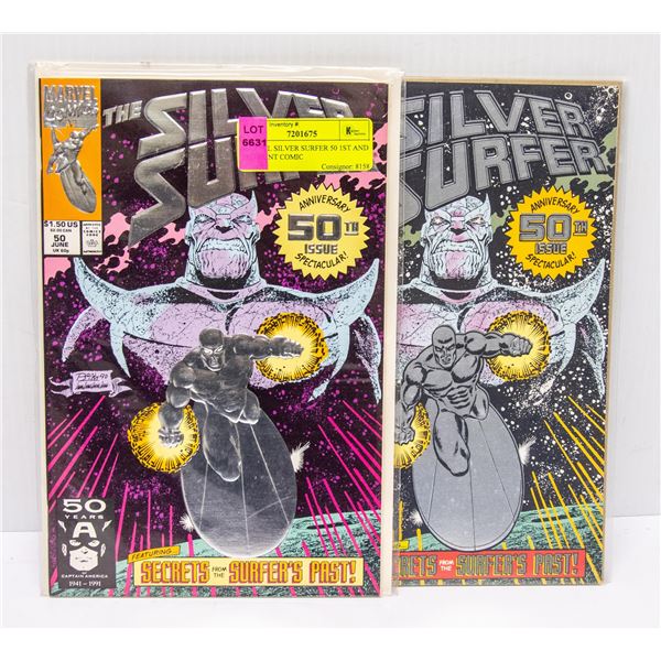 MARVEL SILVER SURFER 50 1ST AND 3RD PRINT COMIC