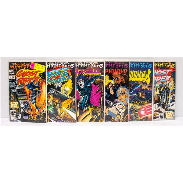 MARVEL RISE OF MIDNIGHT SONS #1-6 COMIC SET, GHOST