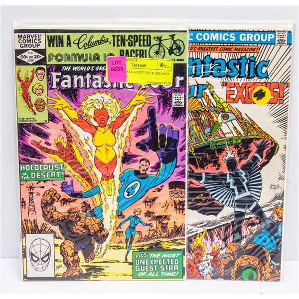 MARVEL FANTASTIC FOUR 239 AND 240 COMICS
