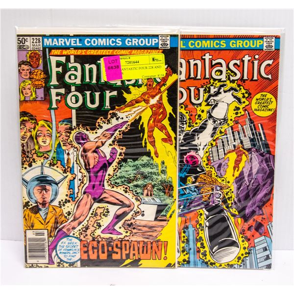 MARVEL FANTASTIC FOUR 228 AND 229 COMICS