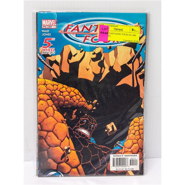 MARVEL FANTASTIC FOUR 501-506 COMIC LOT