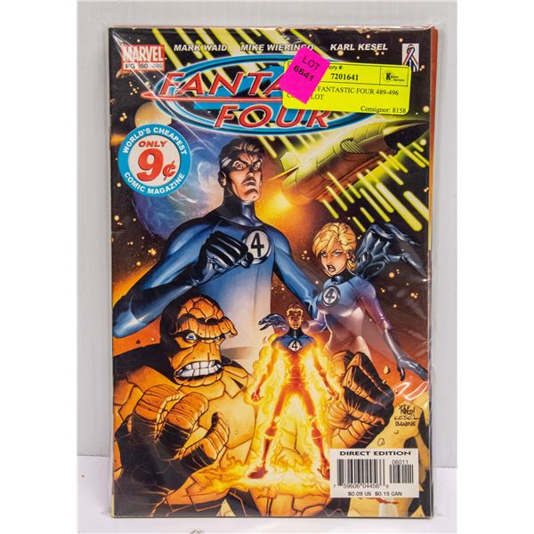 MARVEL FANTASTIC FOUR 489-496 COMIC LOT
