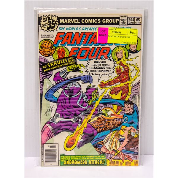 MARVEL FANTASTIC FOUR 204 COMIC