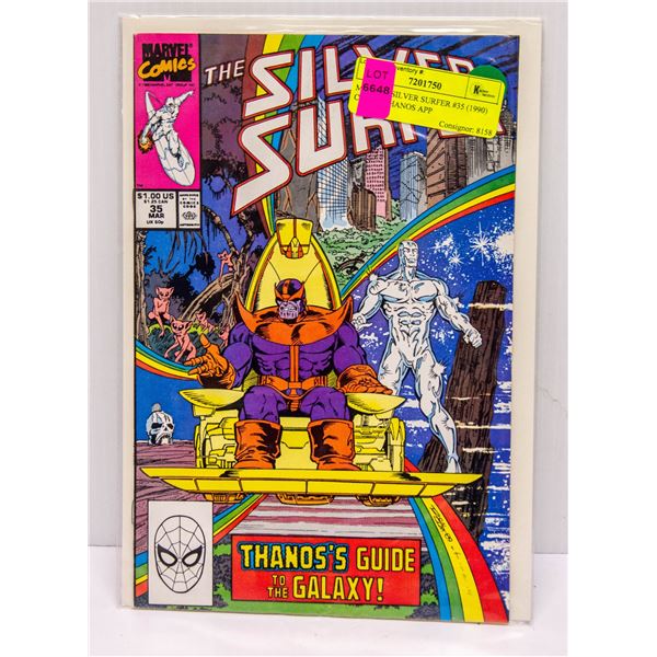 MARVEL SILVER SURFER #35 (1990) COMIC, THANOS APP