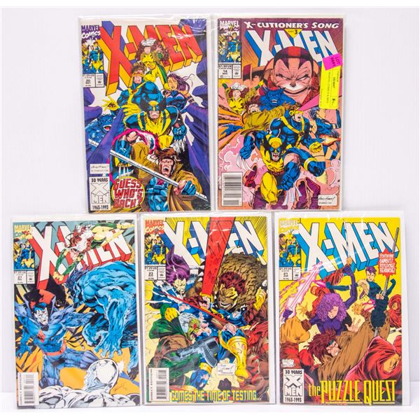 LOT OF 5 MARVEL COMICS X-MEN