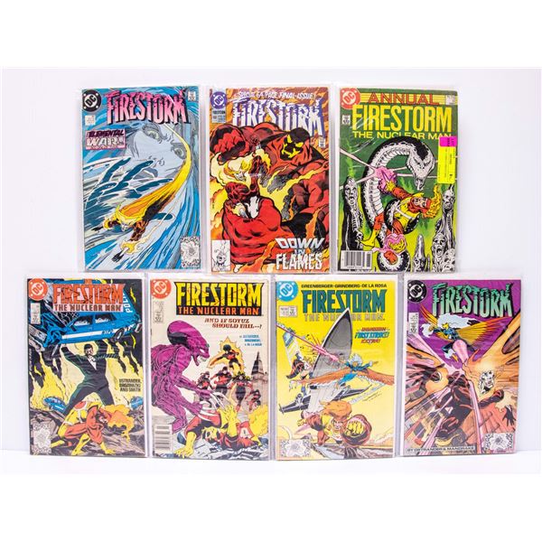 LOT OF 7 DC COMICS FIRESTORM