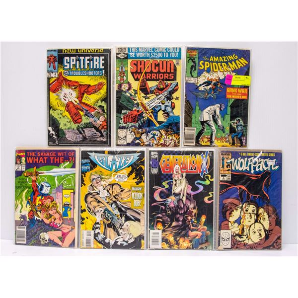 LOT OF 8 ASSORTED MARVEL COMICS