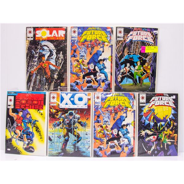 LOT OF 7 ASSORTED VALIANT COMICS
