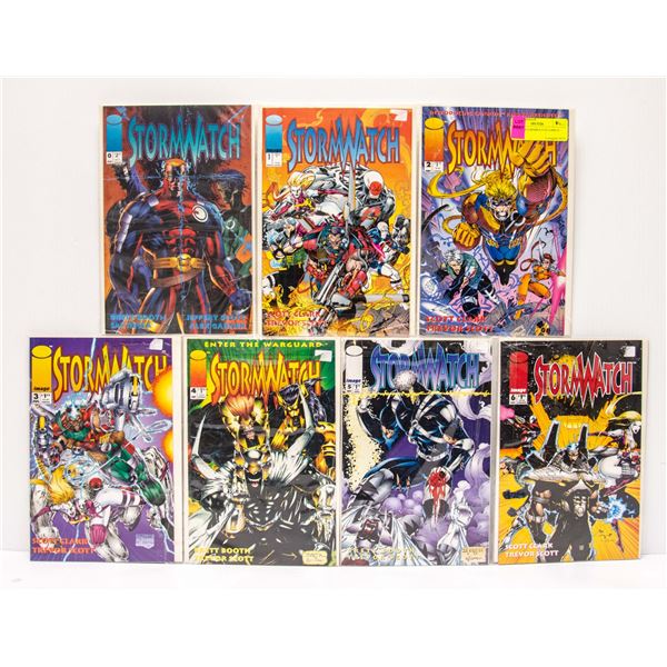 LOT OF 7 STORMWATCH COMICS