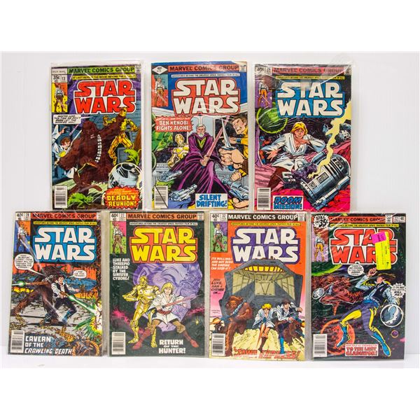 LOT OF 7 MARVEL COMICS STAR WARS