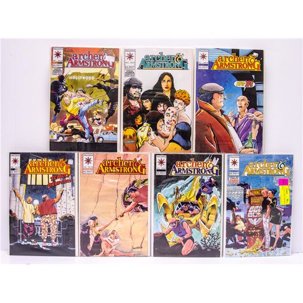 LOT OF 7 VALIANT COMICS ARCHER & ARMSTRONG