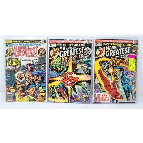 LOT OF 3 MARVEL COMICS MARVEL'S GREATEST COMICS