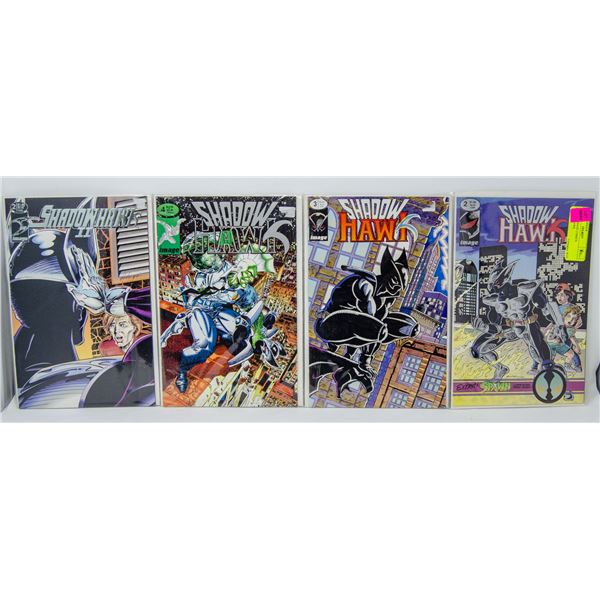 LOT OF 4 IMAGE COMICS SHADOWHAWK