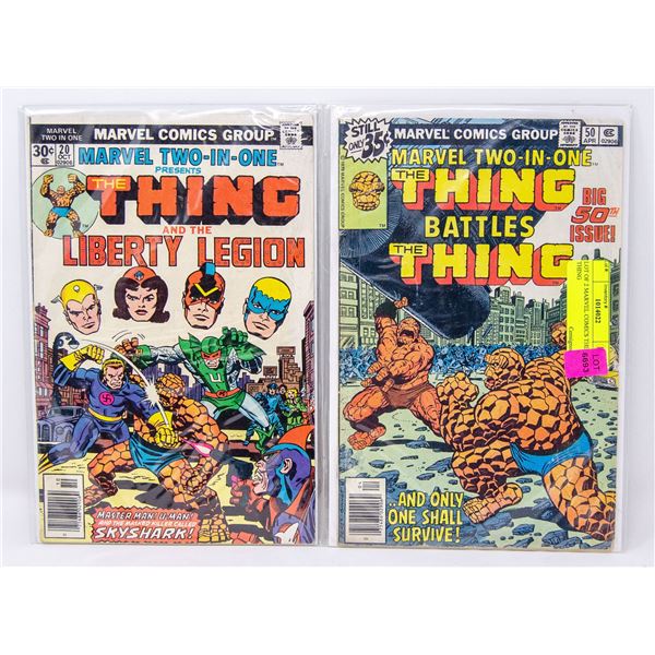 LOT OF 2 MARVEL COMICS THE THING