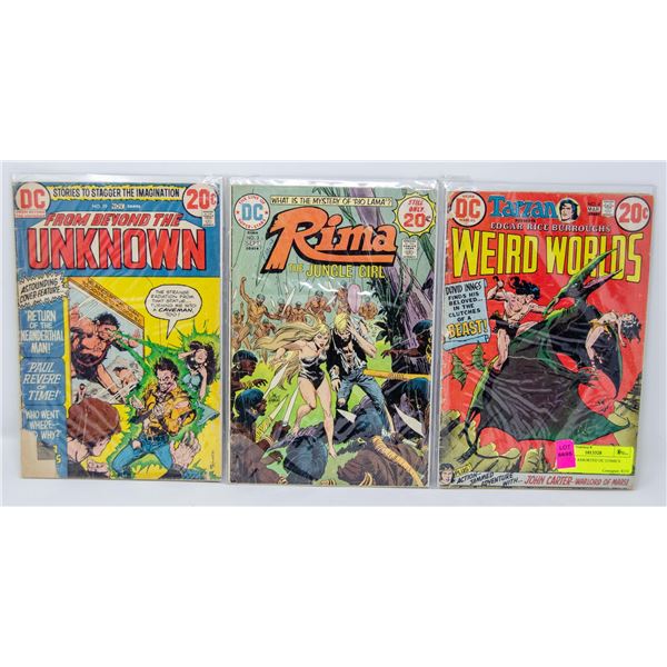 LOT OF 3 ASSORTED DC COMICS