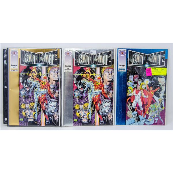 LOT OF 3 VALIANS COMICS DEATHMATE