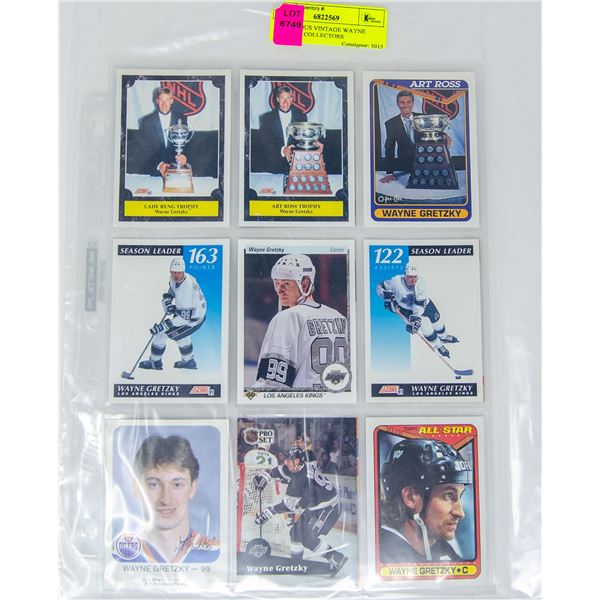 x18 VARIOUS VINTAGE WAYNE GRETZKY COLLECTORS