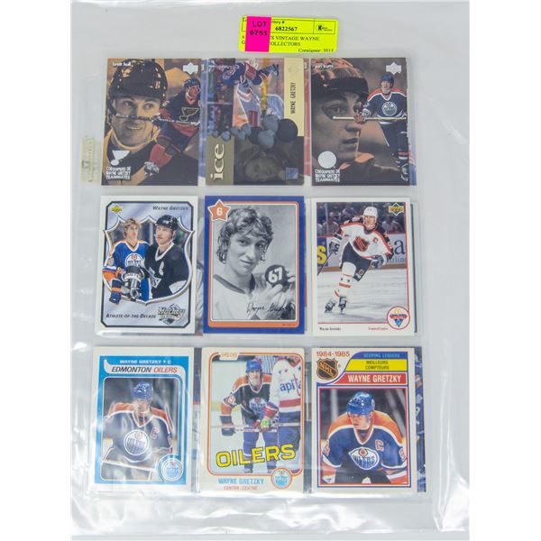 x18 VARIOUS VINTAGE WAYNE GRETZKY COLLECTORS