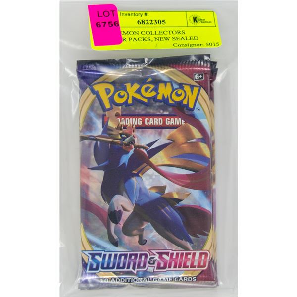 X4 POKEMON COLLECTORS BOOSTER PACKS, NEW SEALED
