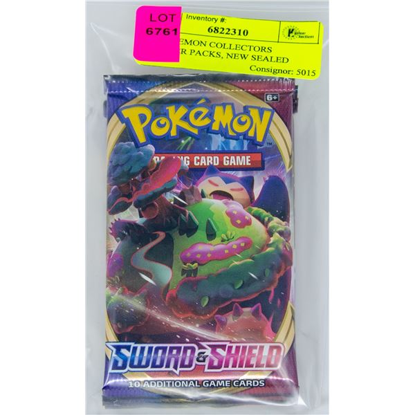 X4 POKEMON COLLECTORS BOOSTER PACKS, NEW SEALED