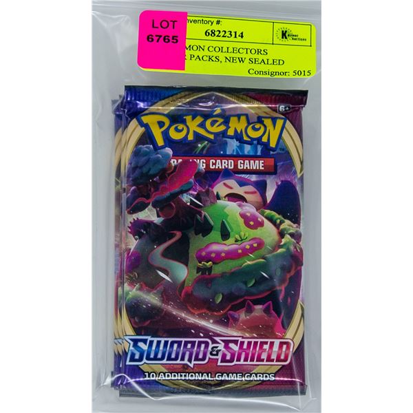 X4 POKEMON COLLECTORS BOOSTER PACKS, NEW SEALED