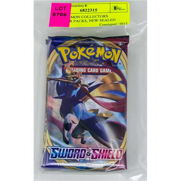 X4 POKEMON COLLECTORS BOOSTER PACKS, NEW SEALED