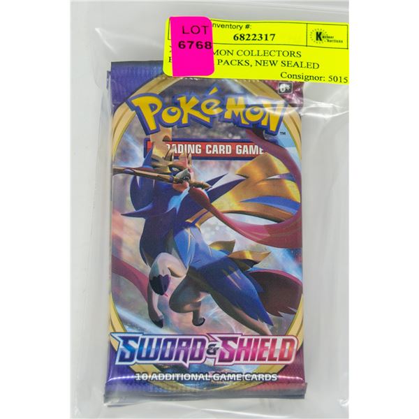 X4 POKEMON COLLECTORS BOOSTER PACKS, NEW SEALED