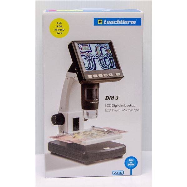 LIGHTHOUSE 10X-500X LCD DIGITAL MICROSCOPE, NEW