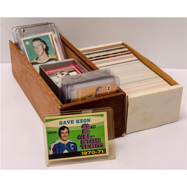 x2 BOXES OF VARIOUS COLLECTORS CARDS ETC., PUCK