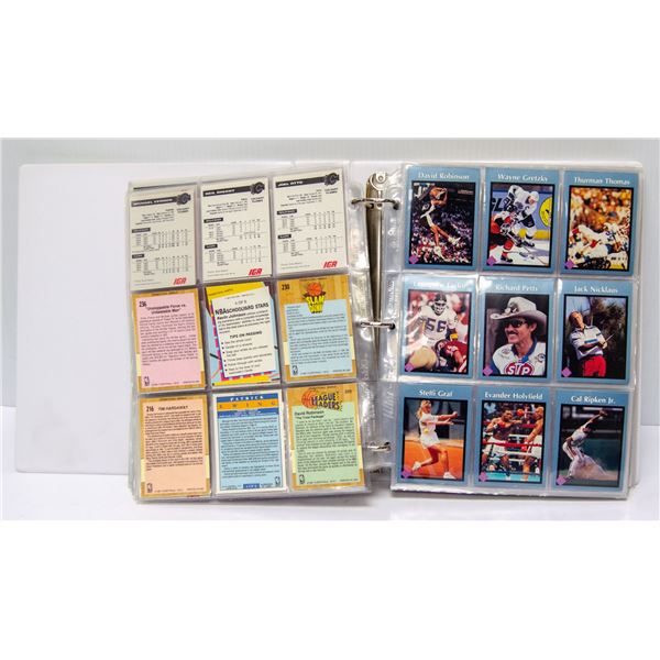 HUGE COLLECTION OF VARIOUS SPORTS CARDS IN BINDER