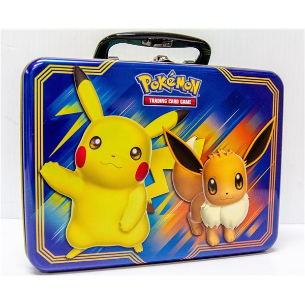 POKEMON COLLECTORS TIN WITH x4 BOOSTER PACKS ETC.