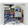 Image 1 : POKEMON PROMO CARDS x3 BOOSTER PACKS & COINS, NEW