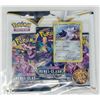Image 1 : POKEMON PROMO CARDS x3 BOOSTER PACKS & COINS, NEW