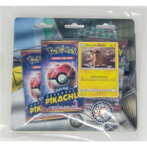 POKEMON PROMO CARDS x3 BOOSTER PACKS & COINS, NEW