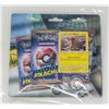 Image 1 : POKEMON PROMO CARDS x3 BOOSTER PACKS & COINS, NEW