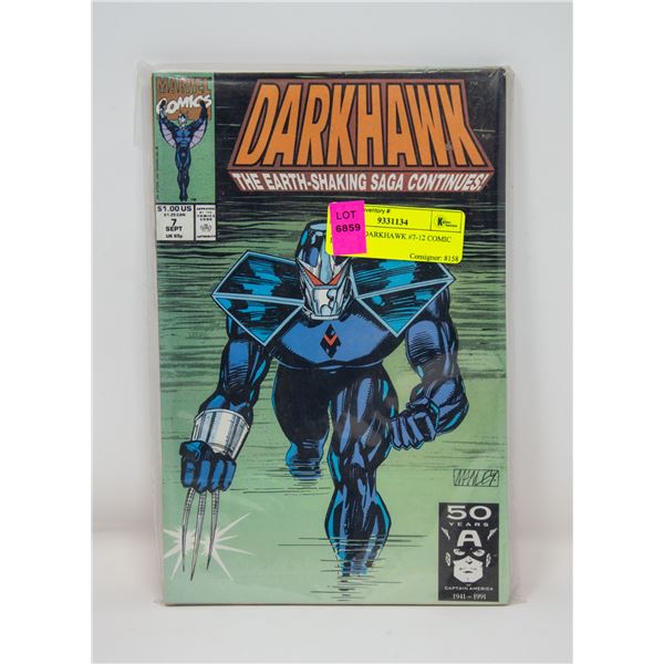 MARVEL DARKHAWK #7-12 COMIC LOT