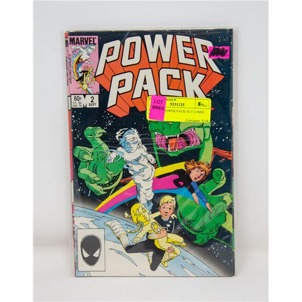 MARVEL POWER PACK #2-5 COMIC LOT