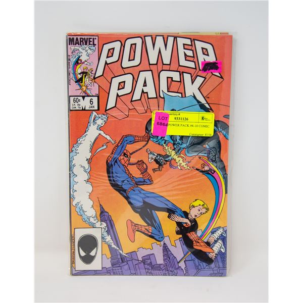 MARVEL POWER PACK #6-10 COMIC LOT